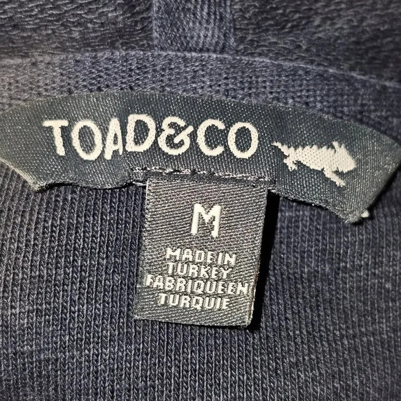 Toad & Co Womens Navy Blue Follow Through Hooded Dress Medium - Picture 4 of 5